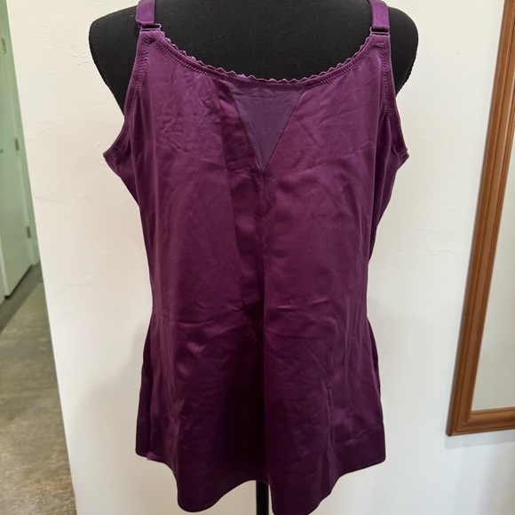 Purple Satin Camisole Top - Picture 7 of 11